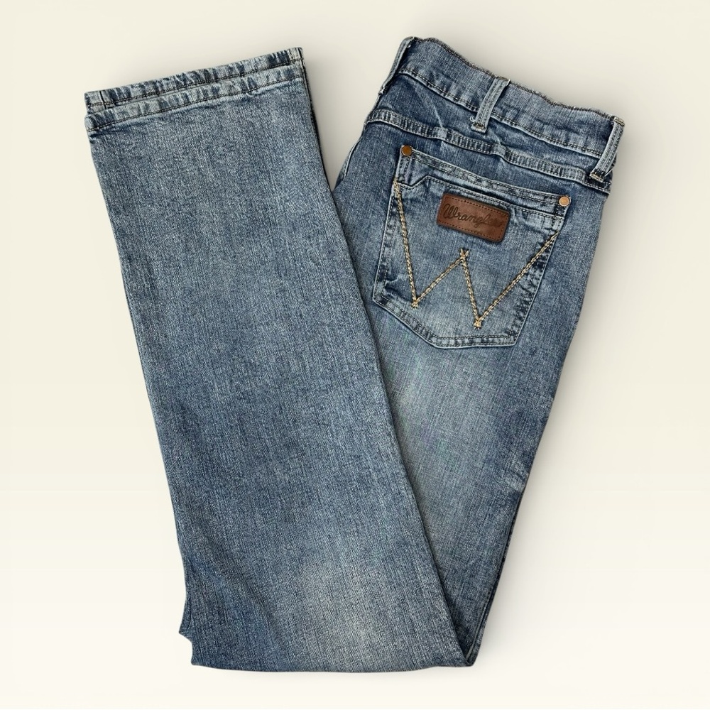 Wrangler Retro Relaxed Bootcut Jeans Greeley Wash 38x36 Denim Workwear